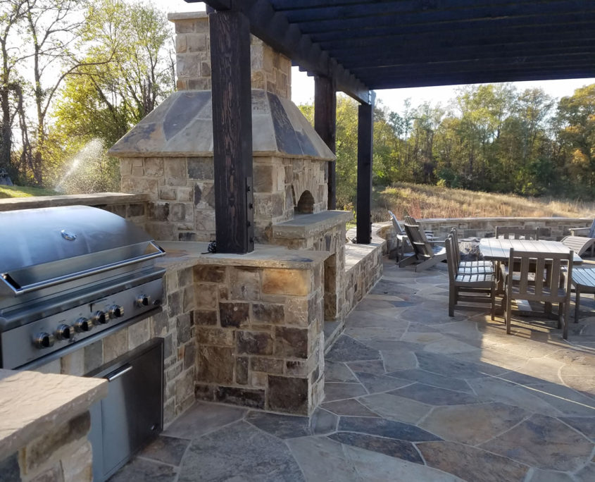 Firepits, Grills and Fireplaces Landscape Associates Inc.
